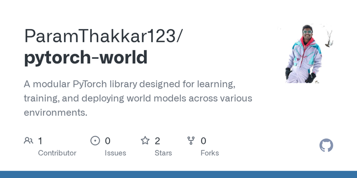 Show HN: PyTorch-World – Modular Library to Build and Train World Models