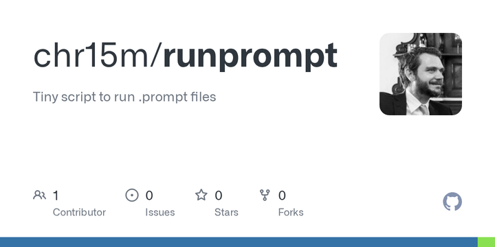 Show HN: Runprompt – run .prompt files from the command line