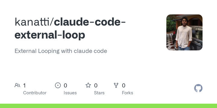 External looping pattern for Claude Code – apply one task to N inputs