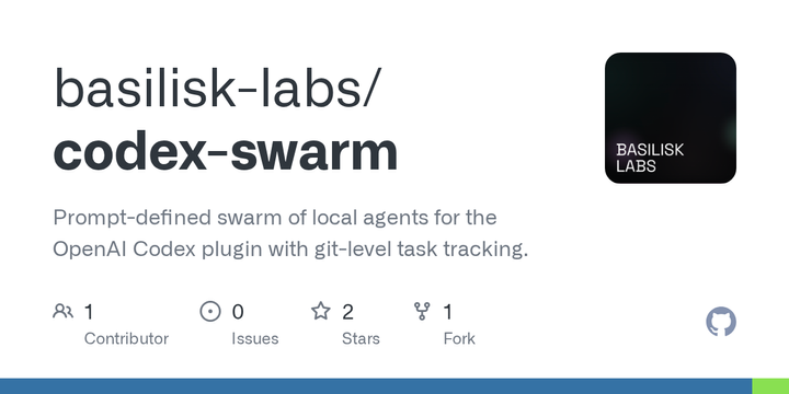 Show HN: Codex Swarm – Local ChatGPT swarm for coding with Git-tracked agents