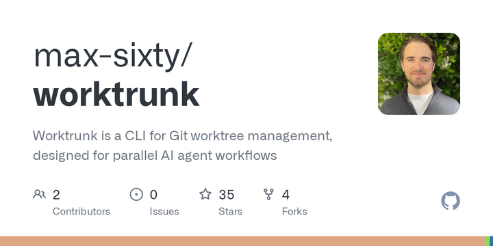 Worktrunk: Git worktree manager, designed for parallel agents, written in Rust