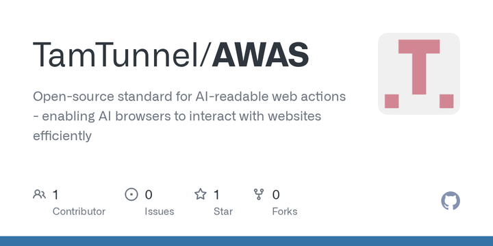 Show HN: AWAS – An open standard for AI-readable web actions