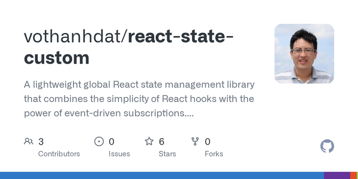 React-State-Custom – Composable global state with native lifecycle management