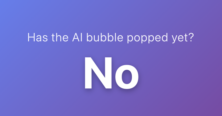 Has the AI Bubble Popped Yet?