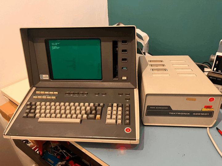A vector graphics workstation from the 70s