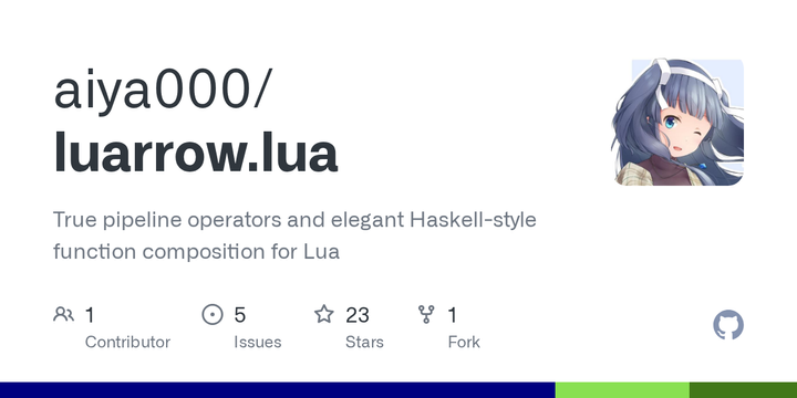 Luarrow – True pipeline operators and elegant Haskell-style function compositio