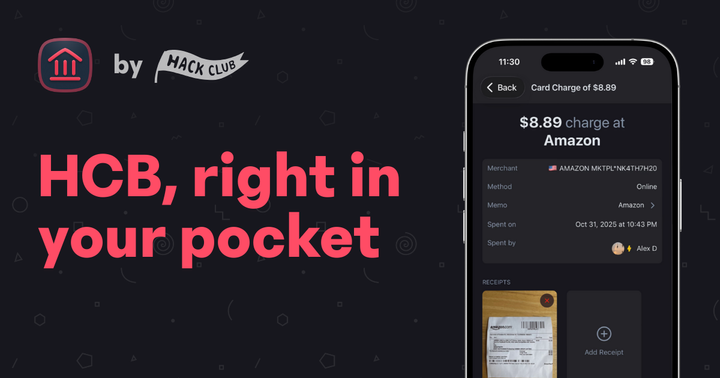 Show HN: HCB Mobile – financial app built by 17 y/o, processing $6M/month