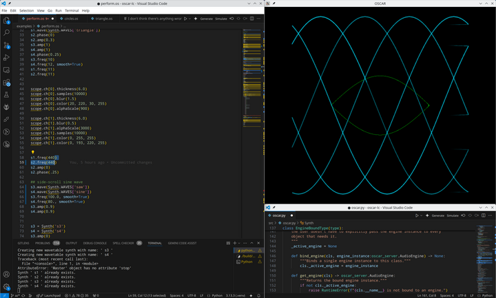 Oscar Live Coding Environment