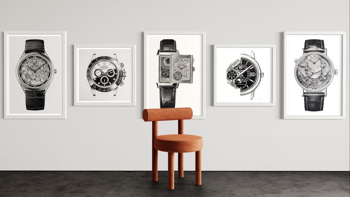 Hyperrealistic Graphite Watch Drawings