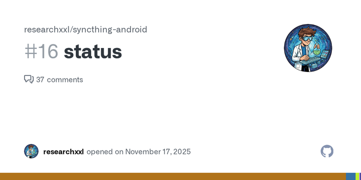 Syncthing-Android have had a change of owner/maintainer