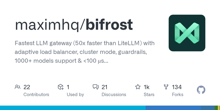 50× faster than LiteLLM: Bifrost is a Go-based LLM gateway built for scale.