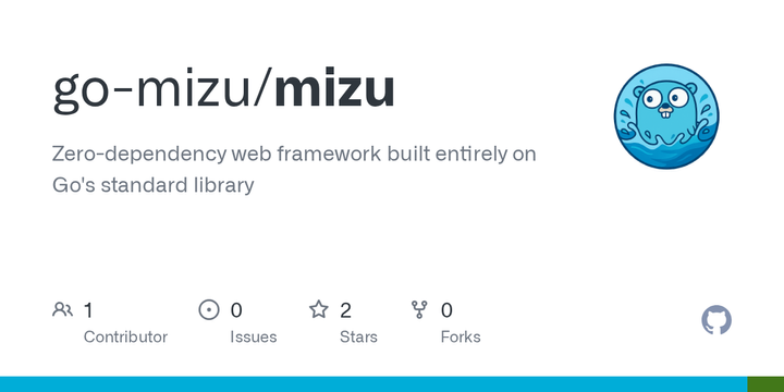 Show HN: Mizu – Zero-dependency web framework