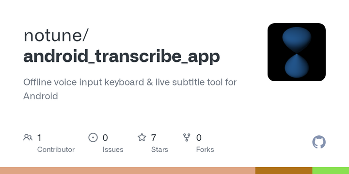 Show HN: Open-source, offline voice typing and live captions for Android