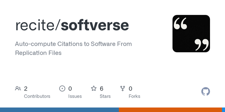 Softverse: Auto-Compute Citations to Software from Replication Files