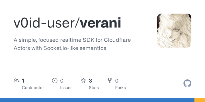 Show HN: Verani – Socket.io-like realtime SDK for Cloudflare