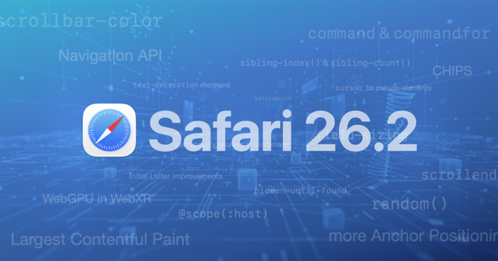 WebKit Features for Safari 26.2