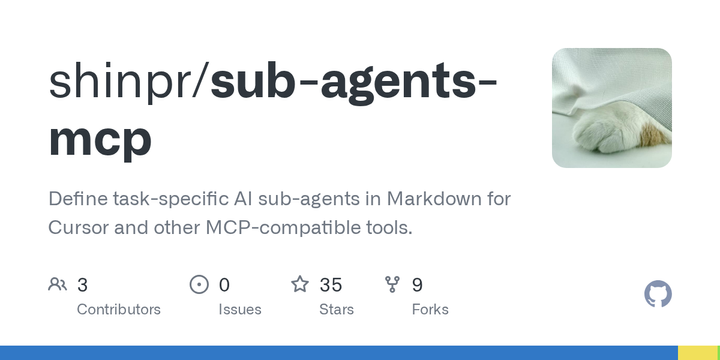 Show HN: Sub-agents for Cursor via MCP (isolated context, no worktrees)