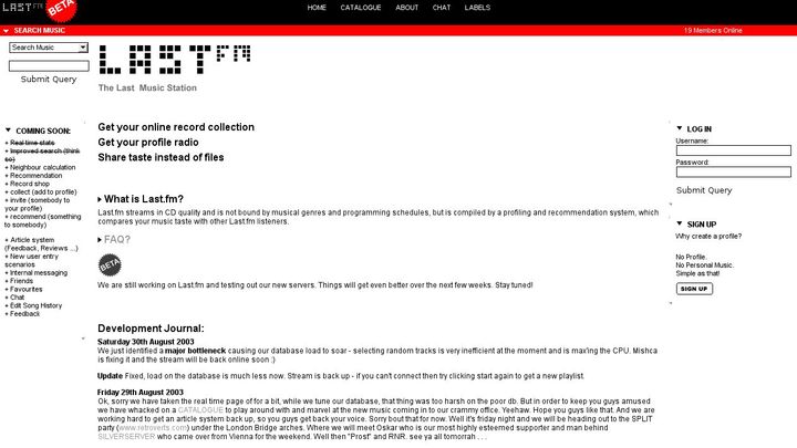 2002: Last.fm and Audioscrobbler Herald the Social Web