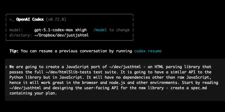 I ported JustHTML from Python to JavaScript with Codex CLI and GPT-5.2 in hours