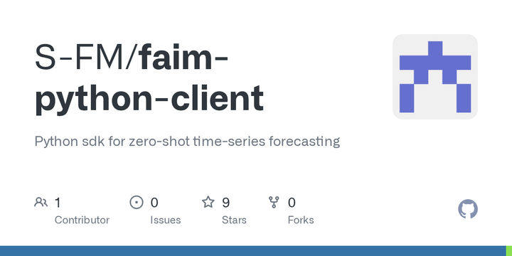 Show HN: Python SDK – forecasting with foundation time-series and tabular models