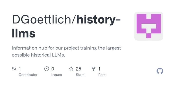 Trained LLMs exclusively on pre-1913 texts