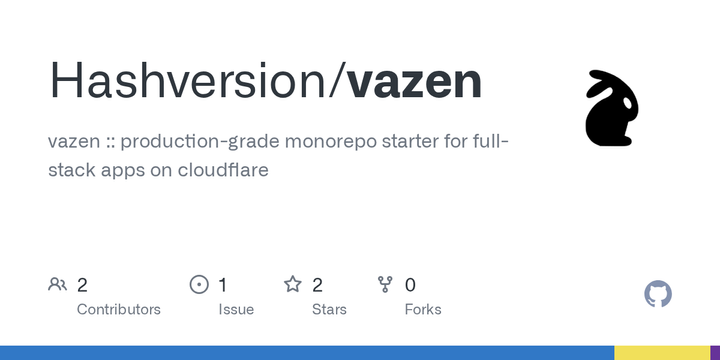 Vazen :: Production-grade monorepo starter for full-stack apps on Cloudflare