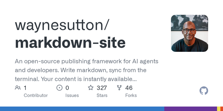 Show HN: Open-source Markdown publishing framework for AI agents and developers