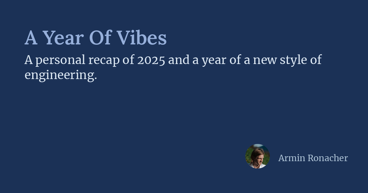 A year of vibes