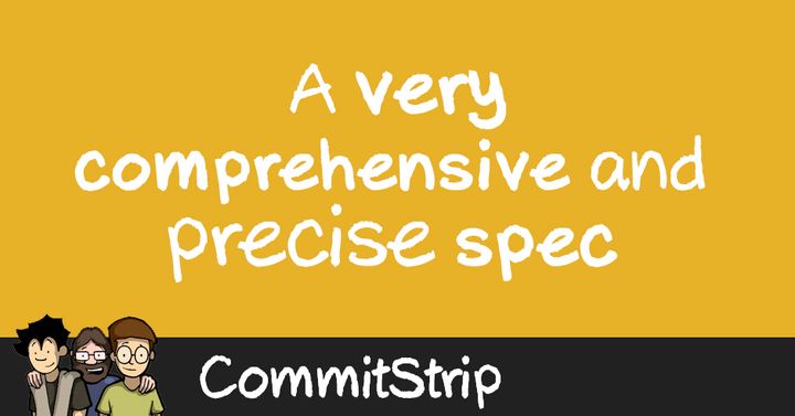 A comprehensive and precise spec (2016)