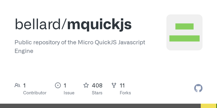 Fabrice Bellard Releases MicroQuickJS