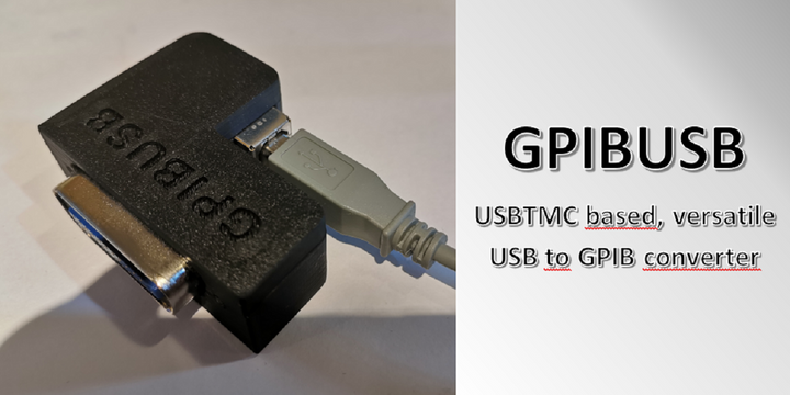 Open source USB to GPIB converter (for Test and Measurement instruments)