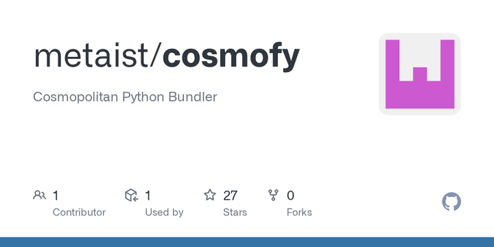 Show HN: Cosmofy – bundle your Python code for Linux/Windows/MacOS