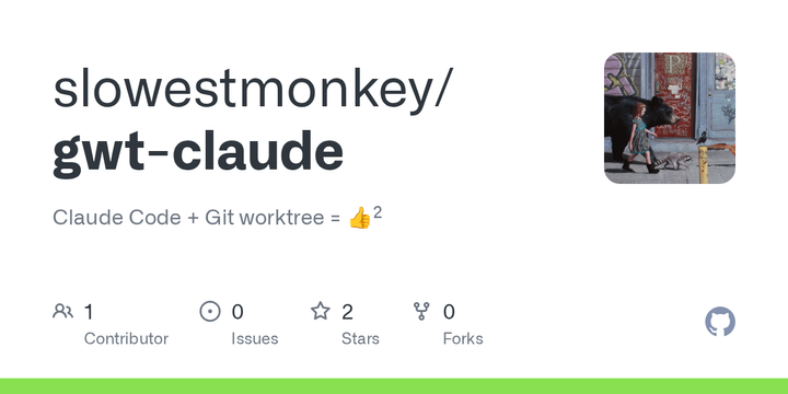 Show HN: Gwt-Claude – Parallel Claude Code sessions with Git worktrees
