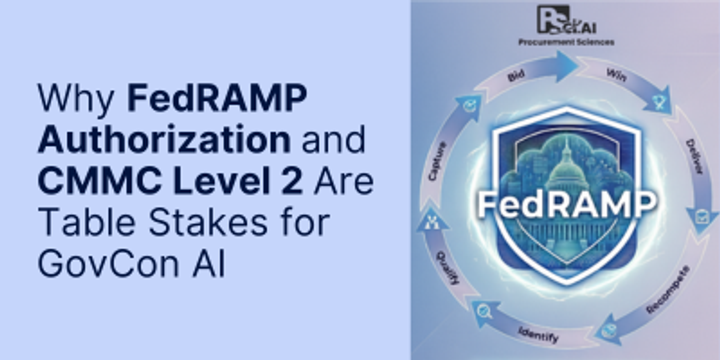 Why FedRAMP Authorization and CMMC Level 2 Are Now Table Stakes for GovCon AI