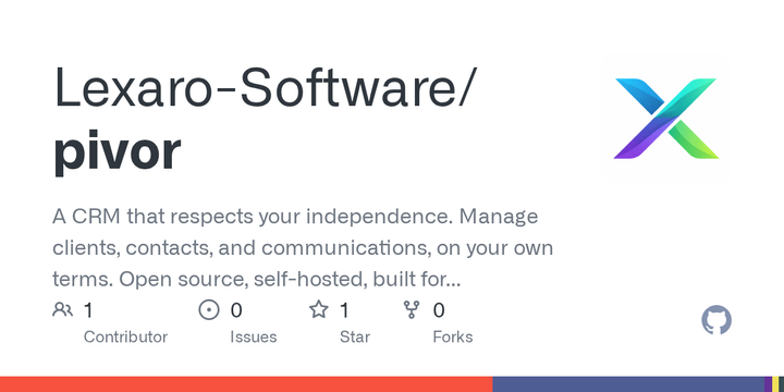 Show HN: Pivor, Open source self-hosted CRM