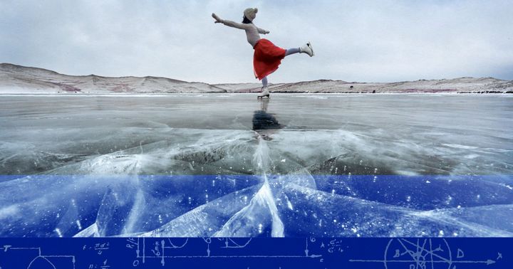 Why ice skating is a miracle of physics