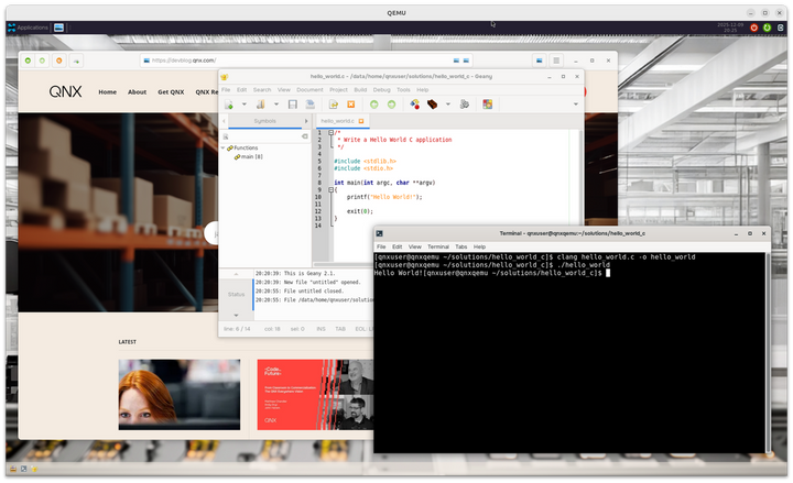 QNX Self-Hosted Developer Desktop
