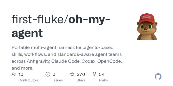 Show HN: Oh-my-agent – A structural harness for AI agents in real projects