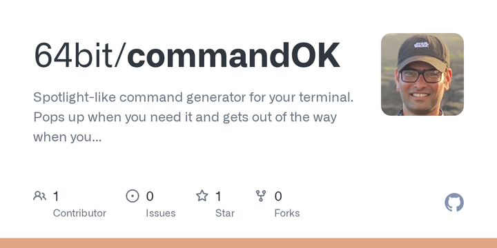 Show HN: Cursor Cmd+K like command generator for all terminals
