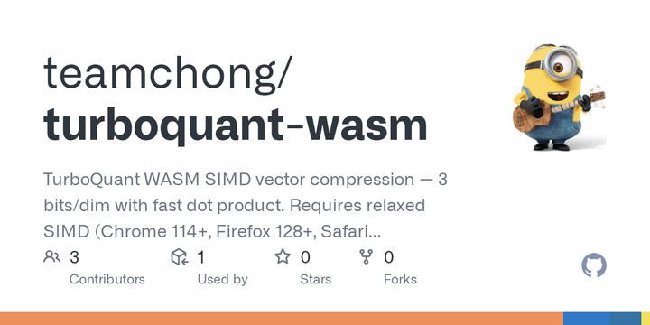 Show HN: TurboQuant-WASM – Google's vector quantization in the browser
