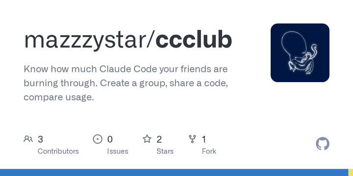 Show HN: CCClub – Leaderboard for Claude Code token usage among friends