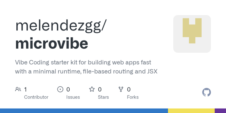 Show HN: MicroVibe – minimal JSX web starter