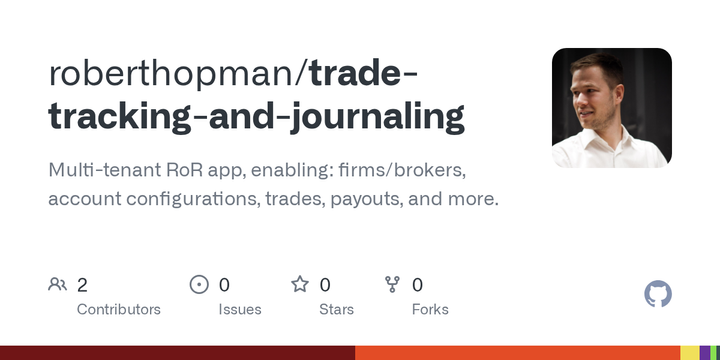Show HN: Open-source trading journal in Ruby on Rails