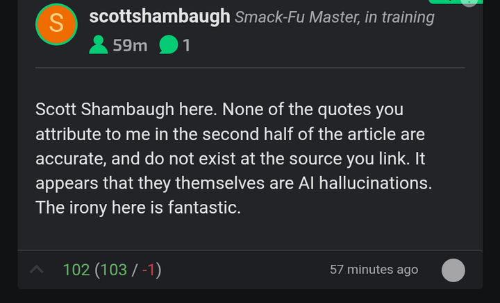 Ars Technica makes up quotes from Matplotlib maintainer; pulls story