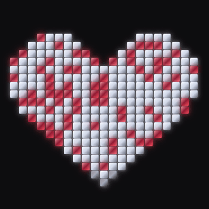 Bloom-Filter Art: Encode words in a heart; Send it to someone special