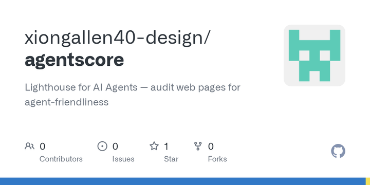Show HN: AgentScore – Lighthouse for AI Agents