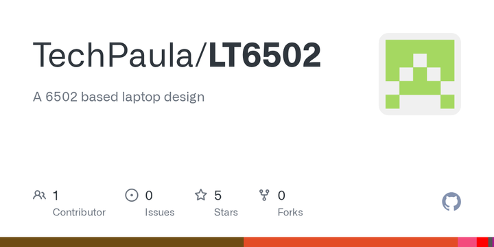 LT6502: A 6502-based homebrew laptop