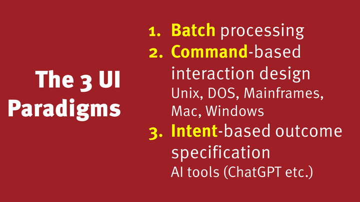 AI is the first new UI paradigm in years