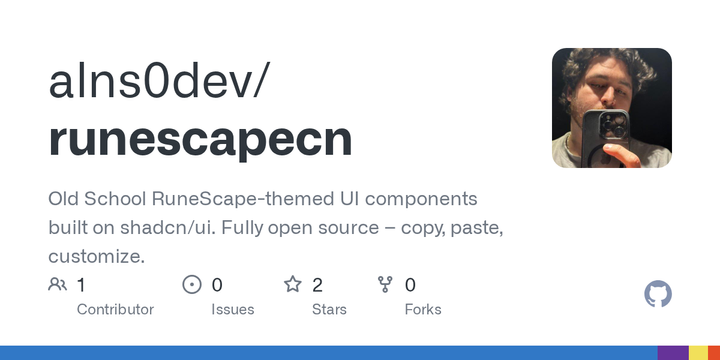 Show HN: RuneScapeCN (open source) – UI kit with authentic OSRS styling