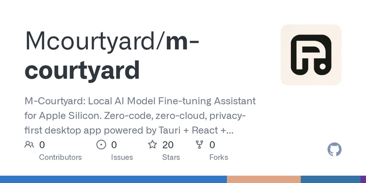 Show HN: M-Courtyard – Fine-tune LLMs on your Mac with zero code